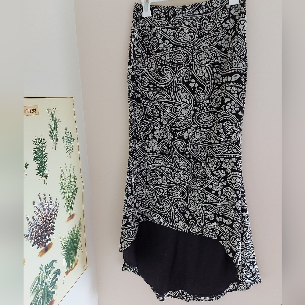Winter Kate High Low Silk Skirt